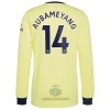 Maglia da Calcio a Maniche Lunghe Arsenal Pierre-Emerick Aubameyang 14 Trasferta 2021-22 per Uomo